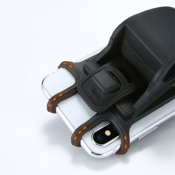 Bicycle handlebar mount for smartphones (4.5 "-6") silicone, black