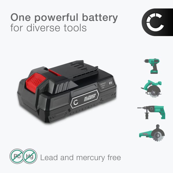 Battery 20V, 2000mAh, Li Ion for Parkside XTEAM Serie - Serie X team replacement battery