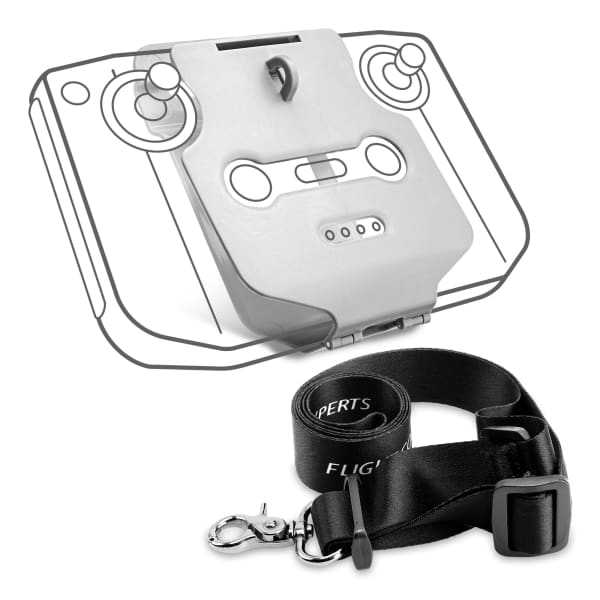 Dragonne pour DJI Mini 2, 3 télécommande avec support de fixation - Harnais anti-chute pour télécommande de drone - noir Dragonne pour DJI Mini 2, 3 télécommande avec support de fixation - Harnais anti-chute pour télécommande de drone - noir