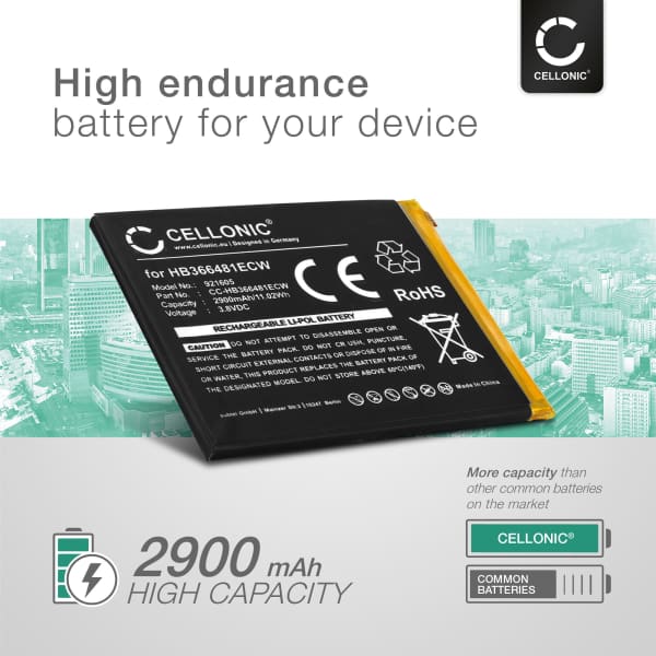 Batteria Iphone X Originale Batteria Compatibile Huawei P9 Lite/P10 Lite/P20 Lite - Ricambio Originale HB366481ECW Da 2900 MAh Ricambio Batteria Huawei - Foto 2