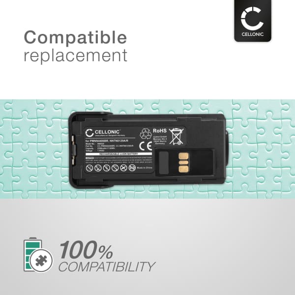 Akku tuotteeseen Motorola XPR 7550 - NNTN8129AR, 2300mAh, 7.4v vara-akku