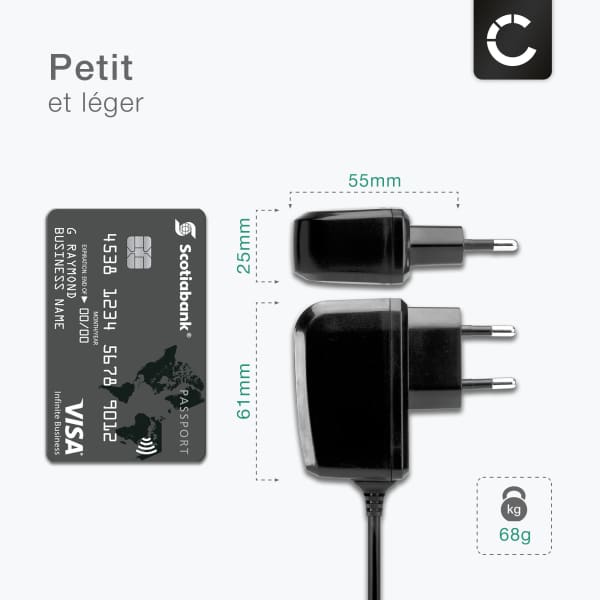 Chargeur Secteur Pour Nokia E72 - Alimentation 220V, Sortie 500mA - Recharge Intelligente Anti-Surcharge - 3