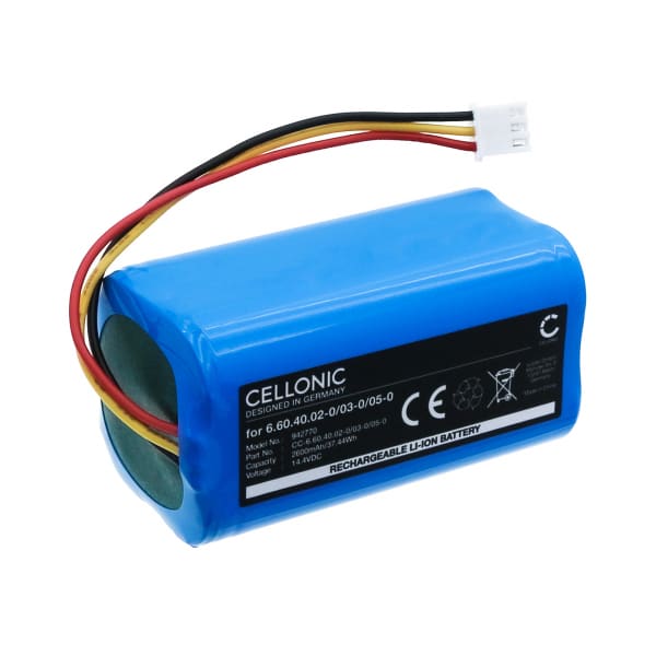 Akku imuriin Blaupunkt XBOOST, XVAC, Bluebot XEASY, AENO RC2S, RC3S, Evolveo RoboTrex H9 - 2600mAh vaihtoakku tuotemerkiltä CELLONIC