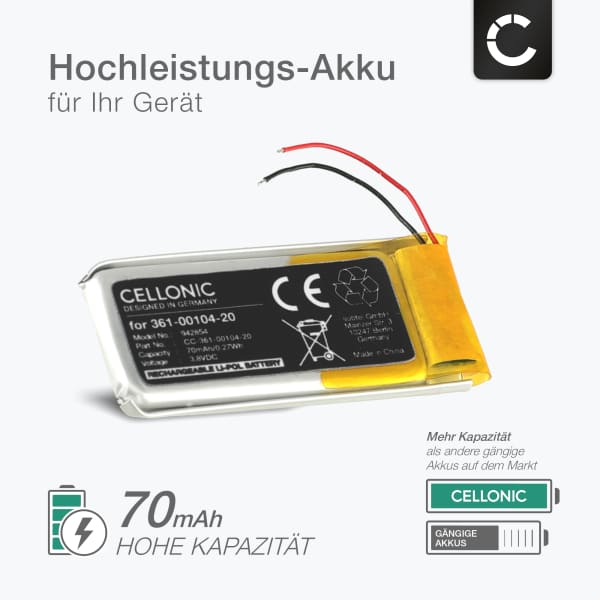 CELLONIC, Akku Navi Kompatibel Mit Garmin Edge 810, Produktbild-Vorschau 2