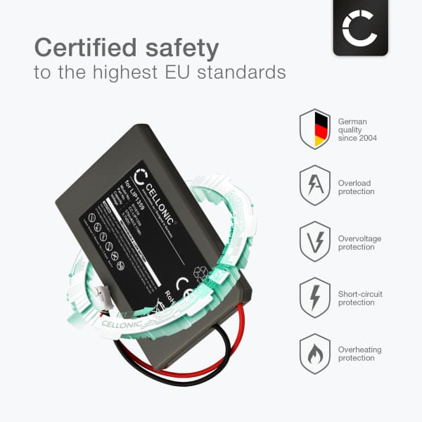 LIP1359 Battery for Sony PlayStation 3 Controller, PS3 Dualshock (CECHZC2A,CECHZC2E,CECHZC2H,CECHZC2J,CECHZC2U) Handheld Console Gaming Controller Battery Replacement - 570mAh 3.6V - 3.7V Lithium Ion
