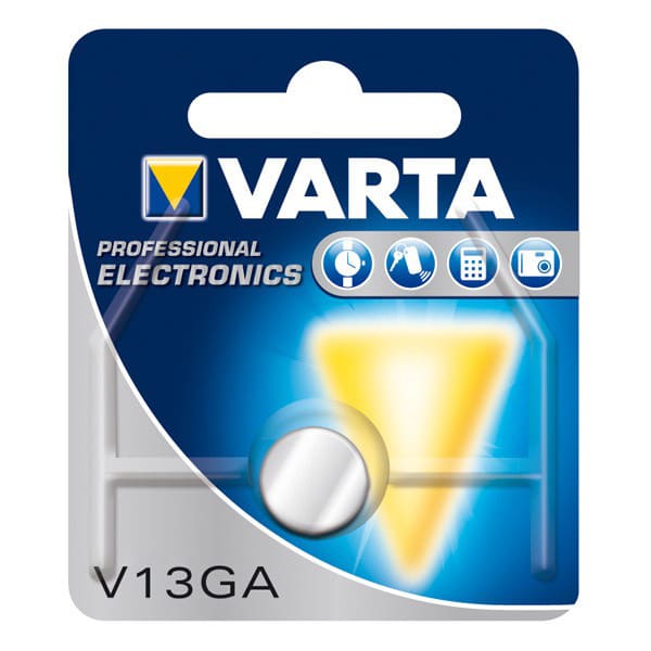 Varta LR44 (V13GA) Batteria a Bottone per Puntatori Laser, Giocattoli e Altro – x1