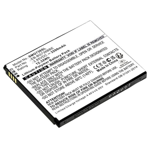 Batterie EB-BG736BBE 3200mAh pour téléphone portable Samsung Galaxy XCover 6 Pro Batterie EB-BG736BBE 3200mAh pour téléphone portable Samsung Galaxy XCover 6 Pro