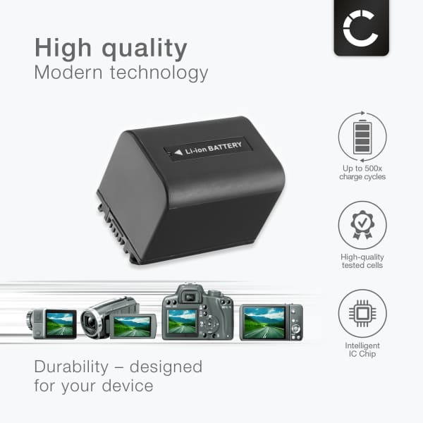 CELLONIC Camera Battery for Sony HDR-CX105 CS505 CX11 HDR-SR12 SR11 SR10 HDR-HC9 HC3 HDR-XR520 DCR-SX30 Replacement NP-FH100 NP-FH60 -FH50 Battery 1400mAh Backup 