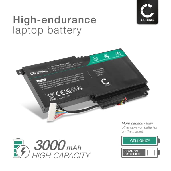 Battery for Toshiba Satellite L50-A, L55-A, L50T-A, P50-A, L50DT-A, S50-A, P50-B, S50DT-A, S50T-A, L50D-A, PA5107U-1BRS, P000573230 14.4V 3000mAh + Tool-kit from CELLONIC