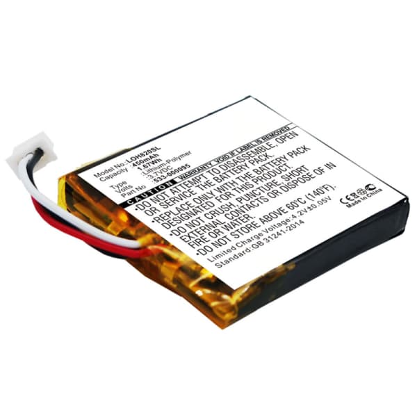 533-000095 Battery for Logitech H820e 450mAh Headphone / Headset Battery Replacement 533-000095 Battery for Logitech H820e 450mAh Headphone / Headset Battery Replacement