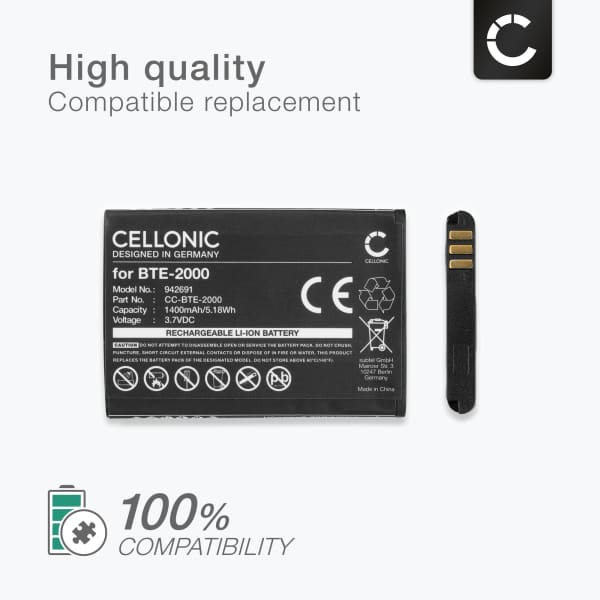 Akku puhelimeen CAT S22 Flip, S22, Caterpillar CAT S22 Flip 1400mAh tuotemerkiltä CELLONIC