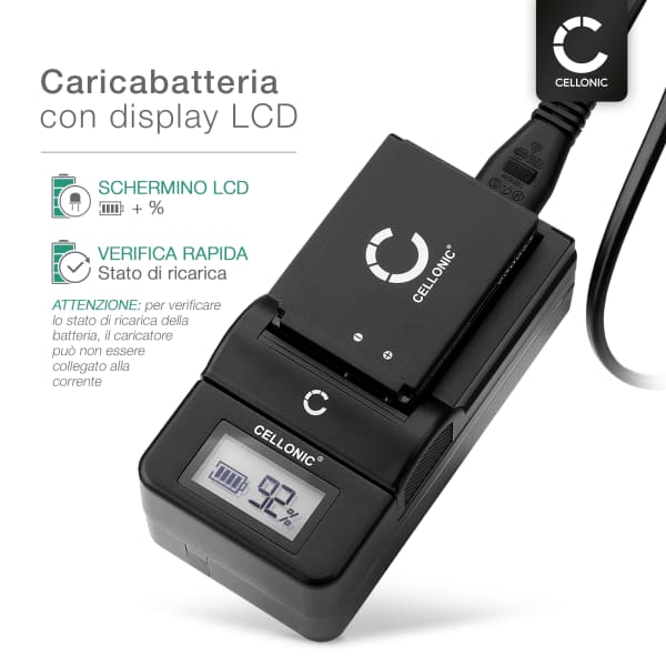 2x Batteria per Sony A6000 Alpha 6000 A6300 A6500 A5100 A5000 A3000 A7 II Alpha 7 II A7s A7R ILCE-7R - NP-FW50 1030mAh + Caricabatteria BC-VW1 di Ricambio sostituzione scorta