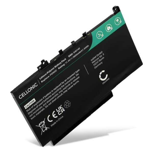 Batteria subtel 7CJRC per notebook Dell Latitude 12 E7270 / Latitude 12 E7470 Affidabile ricambio da 3600mAh Sostituzione ottimale per computer portatile laptop Dell Batteria subtel 7CJRC per notebook Dell Latitude 12 E7270 / Latitude 12 E7470 Affidabile ricambio da 3600mAh Sostituzione ottimale per computer portatile laptop Dell