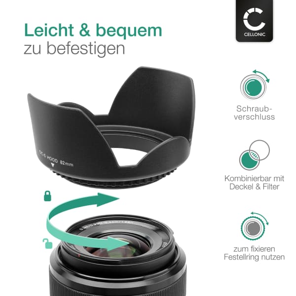B+W 62mm Weitwinkel-Gegenlichtblende Aus Alu – Für Knackige Kontraste Und Perfekte Fotos