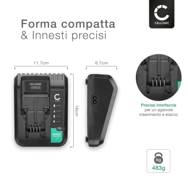 Caricabatteria BDCAC202B per batterie Black and Decker ioni-litio 18V 2.5A Caricatore di ricambio compatibile con LBXR20, LBXR2020, LBXR2020-OPE, LBX4020, LB2X4020, LB2X4020-OPE, LB20, LBX20, LBXR2520 ricarica rapida