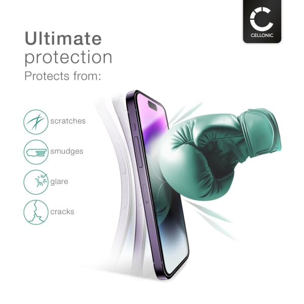 3 x näytönsuojalasi Apple iPhone 14 Pro Max, 6,7 “, 2.5D case-friendly, 9H karkaistu lasi, 0.26 mm, full glue näytönsuoja