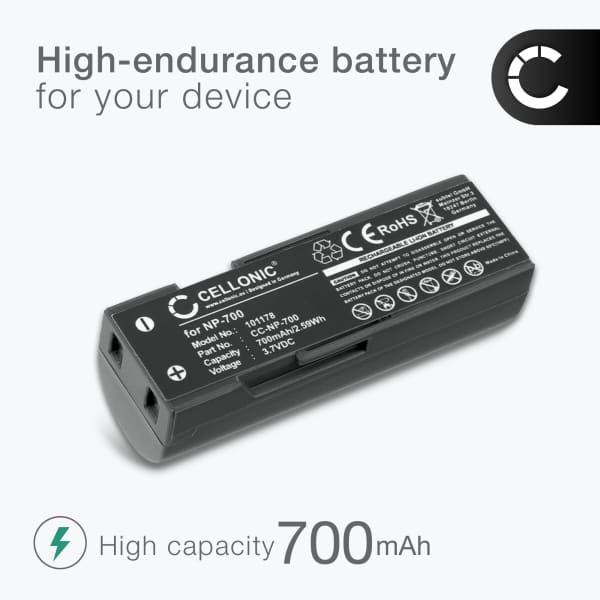 Akku kameraan Casio Exilim Z9 EX FS10 S12 Z90 Z80 S10 Z85 Z29 Z25 Z20 Z19 Z21 Z22 NP60 - NP-60 (720mAh, 3.8V) tuotemerkiltä subtel