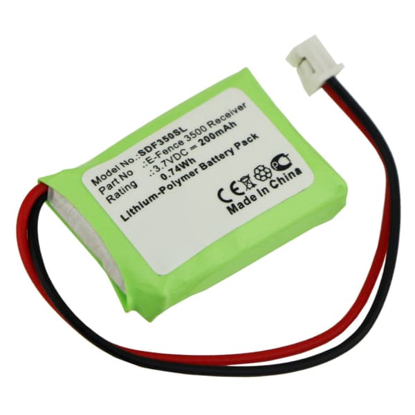 Batterie pour Dogtra E-Fence 3500 / YS-300 Collier de Dressage - (200mAh) Batterie Rechange Batterie pour Dogtra E-Fence 3500 / YS-300 Collier de Dressage - (200mAh) Batterie Rechange