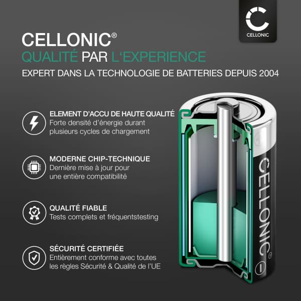 Batterie DBS-1350A 1200mAh pour téléphone portable Doro 7050 / 7060 / 7070 / 7441