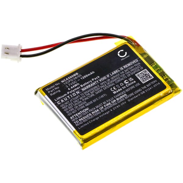 Batterie 1ICP5/38/55 1200mAh pour babyphone NUK ECO Control Audio 500 Batterie 1ICP5/38/55 1200mAh pour babyphone NUK ECO Control Audio 500