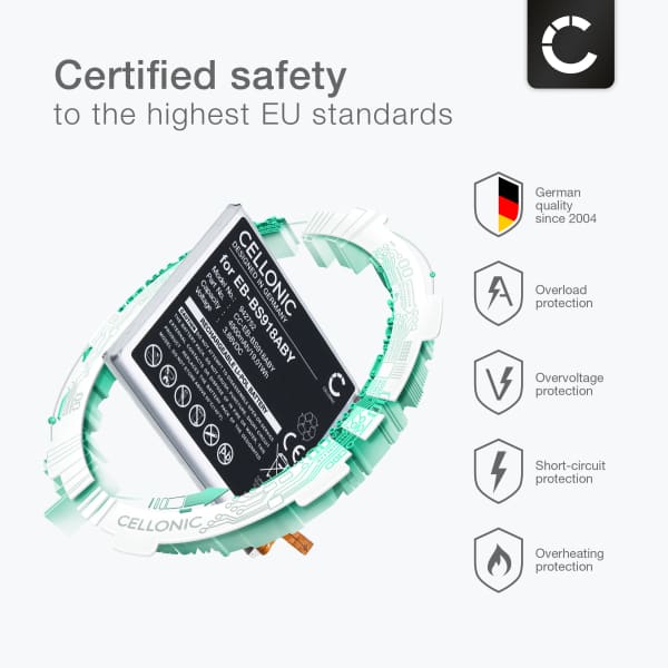 Akku puhelimeen Samsung Galaxy S23 Ultra, S23 Ultra 5G, SC-52D, SGH-N795, SM-S9180 4900mAh tuotemerkiltä CELLONIC