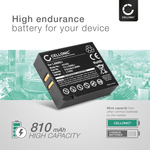 2x LX600LI Battery for Eartec UltraLITE, HUB 810mAh Headphone / Headset Battery Replacement 2x LX600LI Battery for Eartec UltraLITE, HUB 810mAh Headphone / Headset Battery Replacement