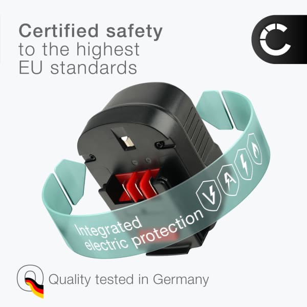 Battery for Black & Decker HP9012, EPC12, EPC12CA, PS122, CP121, HP122, FS120, A12E 12V  NiMH 2000mAh from CELLONIC