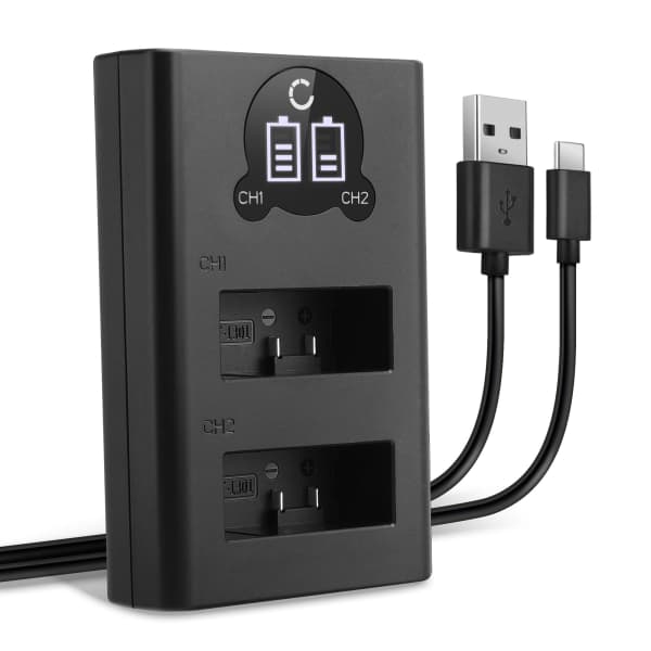 USB Dual Ladegerät für AHDBT-1301 (GoPro HERO13 Black) Ladekabel Netzteil USB Dual Ladegerät für AHDBT-1301 (GoPro HERO13 Black) Ladekabel Netzteil