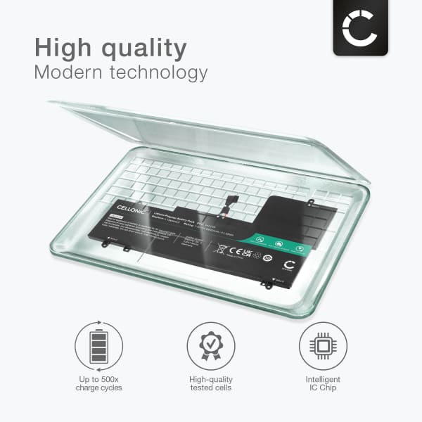 Battery for Lenovo Yoga 710-14IKB, 710-14ISK, 710-15IKB, 710-15ISK 7.64V 6800mAh from CELLONIC