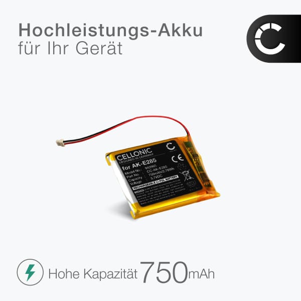 Akku kuulokkeisiin Jabra Elite 85h, Evolve2 85 - 750mAh tuotemerkiltä CELLONIC