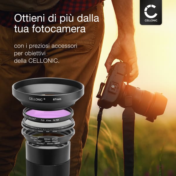 Ø 55mm Ø 55mm Paraluce per fotocamera Universal Ø 55mm - con filettatura a vite a tulipano / a fiore / a petalo Parasole marcato CELLONIC