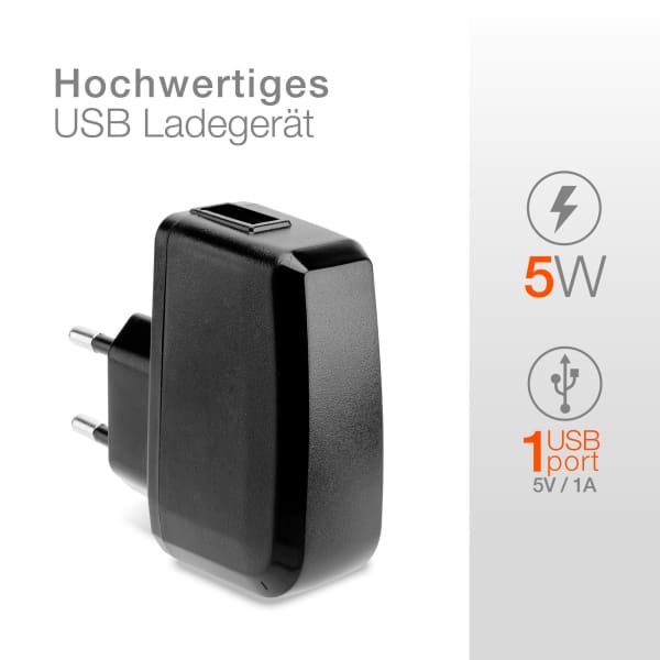 Caseroxx Ladegerät Für Garmin 57 LMT - Flexibles Netzteil 1m Mit Überladungsschutz