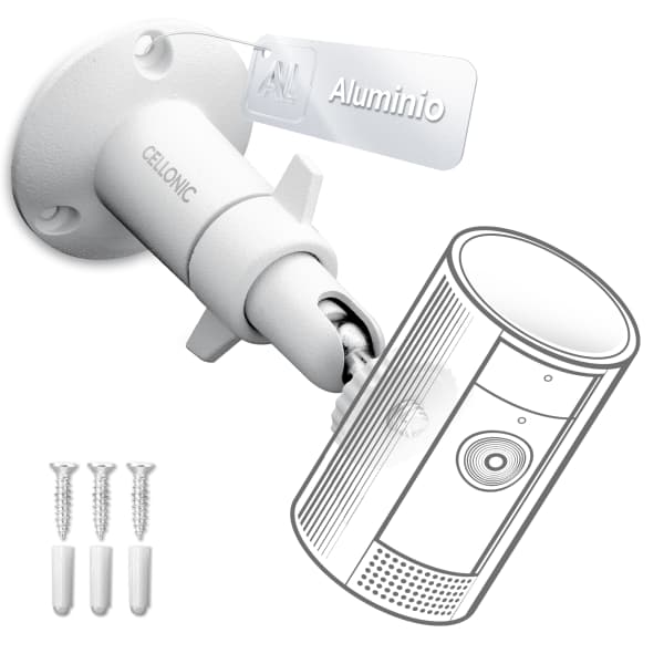 Kameran seinäkiinnike 1/4" kierreruuvilla, Arlo, Blink, Eufy, Reolink, Wyze, Zumimall valvontakameran seinäteline sisälle tai ulos Kameran seinäkiinnike 1/4" kierreruuvilla, Arlo, Blink, Eufy, Reolink, Wyze, Zumimall valvontakameran seinäteline sisälle tai ulos
