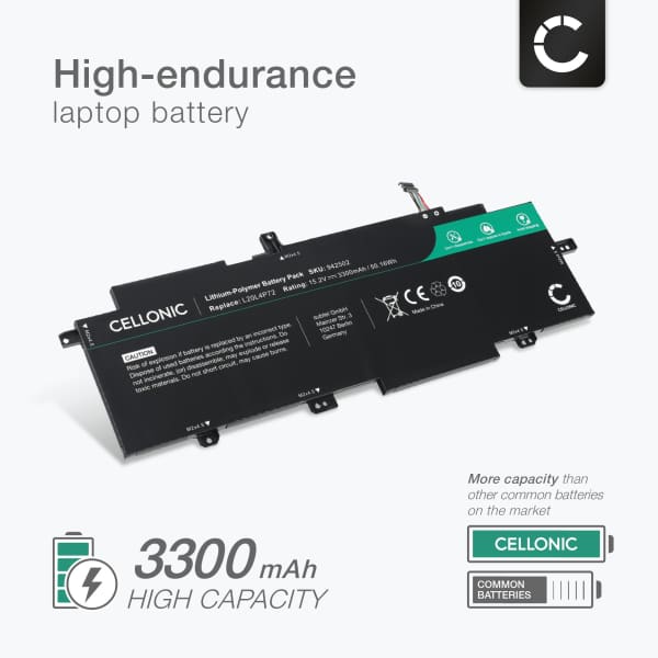 Akku tietokoneeseen Lenovo ThinkPad T14s Gen 2, Lenovo L20C4P72, L20L4P72 - 15.2V 3300mAh tuotemerkiltä CELLONIC