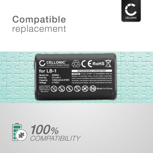 Akku kaukosäätimeen Rode VideoMic Pro Plus / Performer TX-M2 - LB-1, 1300mAh, 3.7v vara-akku