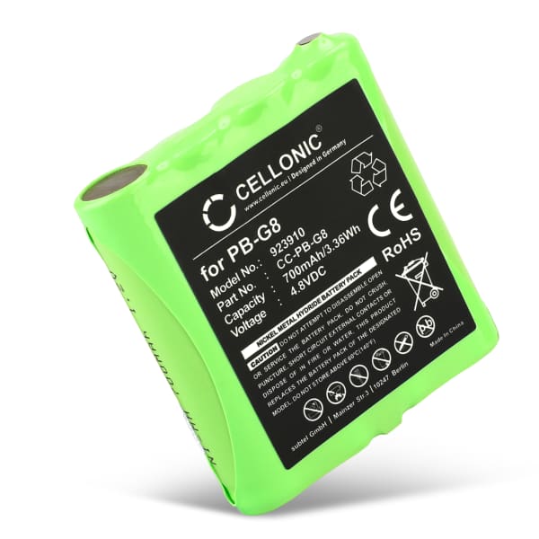 Batteria sostitutiva PB G6/G8 per Midland G6, G8, Midland M24, M48, Alan 441 Affidabile pila CELLONIC da 700mAh walkie talkie ricetrasmittente radio telefono satellitare Batteria sostitutiva PB G6/G8 per Midland G6, G8, Midland M24, M48, Alan 441 Affidabile pila CELLONIC da 700mAh walkie talkie ricetrasmittente radio telefono satellitare