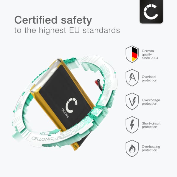 2x Akku kuulokkeisiin Cardo Scala Rider Packtalk Duo - 850mAh, 3.7V, BAT00007, SRPT0102 vaihtoakku