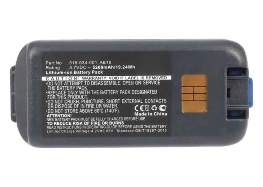 Batteria 318-034-001 per lettore di codici a barra Intermec CK3 CK3A CK3C1 CK3N CK3N1 CK3R CK3X AB17 5200mAh 3.7V marca CELLONIC Batteria 318-034-001 per lettore di codici a barra Intermec CK3 CK3A CK3C1 CK3N CK3N1 CK3R CK3X AB17 5200mAh 3.7V marca CELLONIC