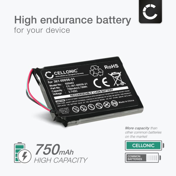 Garmin DriveAssist 51 LMT-S vaihtoakku tuotemerkiltä subtel. 750mAh navigaattorin akku