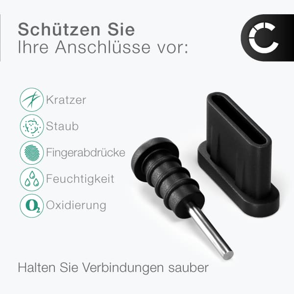 2x Schutz-Abdeckung HDMI Buchse Cover Schutz-Kappe Deckel Stopfen Stopsel - Foto 4