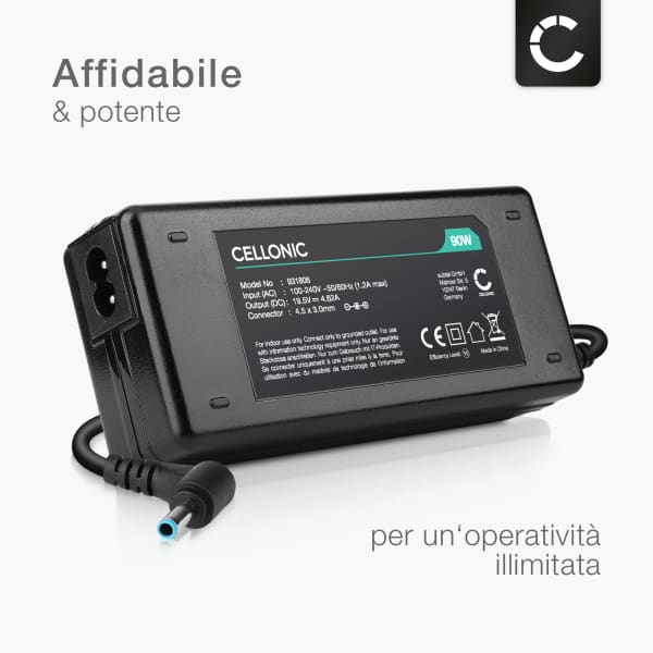 Alimentatore Caricabatterie Per HP Probook 440-G3 – Ricarica Rapida E Sicura Con Protezioni, Infoelettronica (Made In Italy)