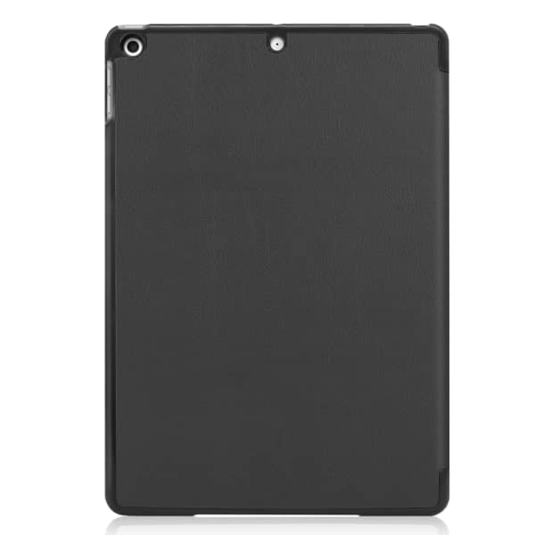 Book Tablet Case with Stand for Apple iPad 10.2 2019, 2020, 2021 (7th, 8th, 9th Gen) Synthetic Leather Protective Folding Flip Folio Wallet Tri Fold Bookcase Cover Sleeve - Black