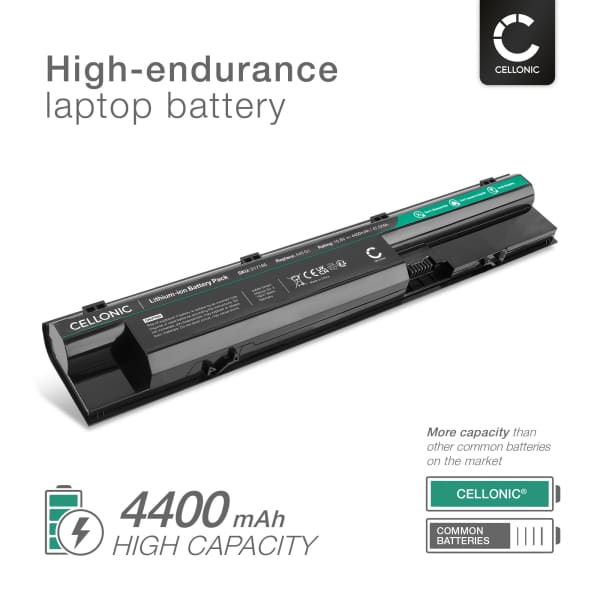 Akku kannettavaan tietokoneeseen HP ProBook 450 G1, 470 G1, 455 G1, 450 G0, 440 G1, 470 G0, 445 G1, FP06, FP09, H6L26AA - 4400mAh 10.8V - 11.1V 