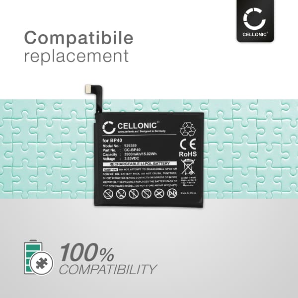 BP40 Battery for Xiaomi Mi 9T Pro Smartphone / Phone Battery Replacement - 3900mAh