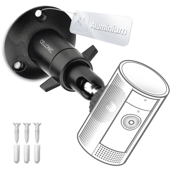 Kameran seinäkiinnike 1/4" kierreruuvilla, Arlo, Blink, Eufy, Reolink, Wyze, Zumimall valvontakameran seinäteline sisälle tai ulos Kameran seinäkiinnike 1/4" kierreruuvilla, Arlo, Blink, Eufy, Reolink, Wyze, Zumimall valvontakameran seinäteline sisälle tai ulos