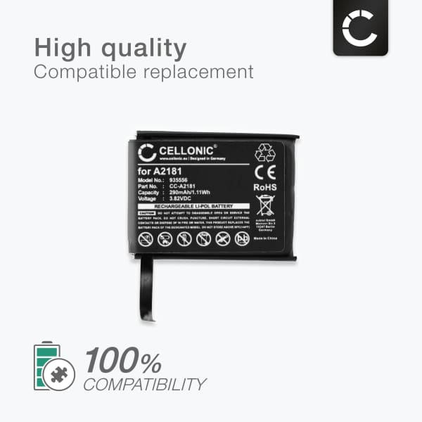 Battery for Apple Watch 5, Apple Watch SE - 44mm 290mAh from CELLONIC