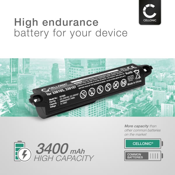 2x Battery for Bose 404600 Soundlink, 2, 3, SoundTouch 20 3400mAh from CELLONIC