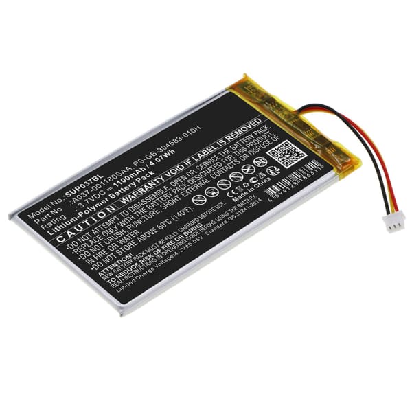Batteria di ricambio A037-001180SAA, PS-GB-304583-010H per POS SumUp 3G, 3G Plus Affidabile sostituzione da 1100mAh per terminale di pagamento Batteria di ricambio A037-001180SAA, PS-GB-304583-010H per POS SumUp 3G, 3G Plus Affidabile sostituzione da 1100mAh per terminale di pagamento