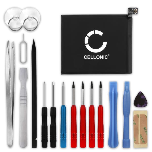 CELLONIC Phone Battery Replacement for OnePlus 7T + 17-Tool Phone Repair Kit - BLP743 3700mAh CELLONIC Phone Battery Replacement for OnePlus 7T + 17-Tool Phone Repair Kit - BLP743 3700mAh