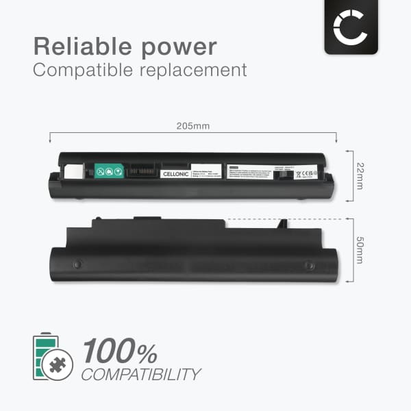 Akku tietokoneeseen Lenovo IdeaPad S10-2, Lenovo L09S6Y11, L08C3B21, 55Y9382, 57Y6275, L09C3B12, L09M3B11, L09S3B11, L09M6Y11, 55Y9383 - 11.1V 4400mAh tuotemerkiltä CELLONIC